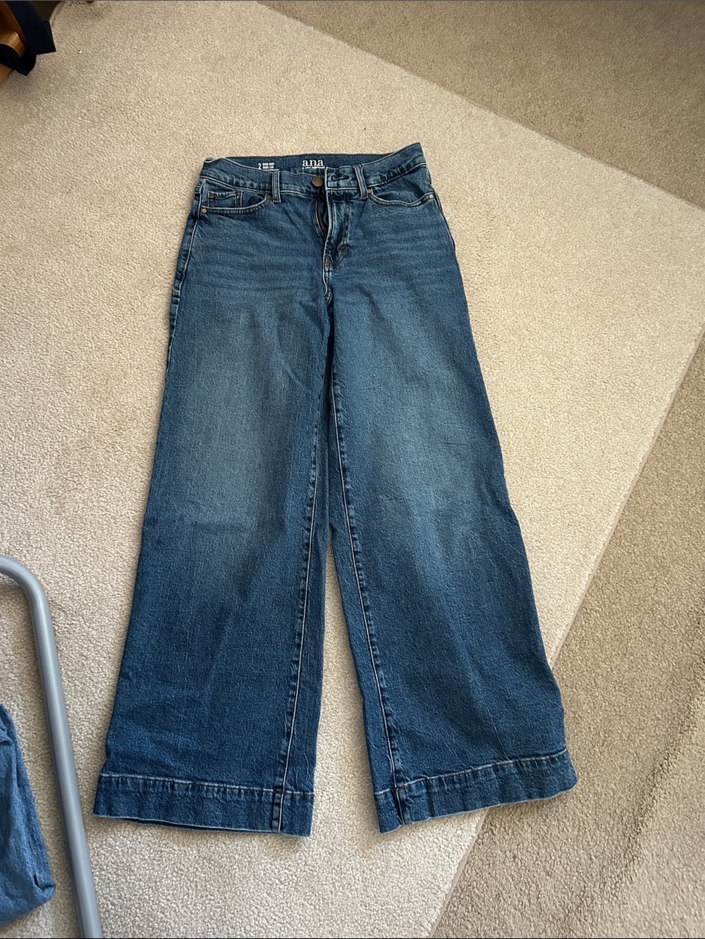 a.n.a Dark Blue Wide Leg Jeans